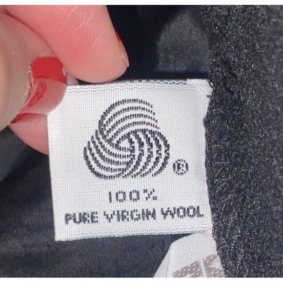 100% Pure Virgin Wool Size 12 Black Knee Length Skirt Minimalist - Picture 3 of 8